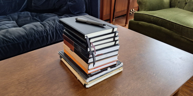 The stack of journals I've filled over the past thirty years